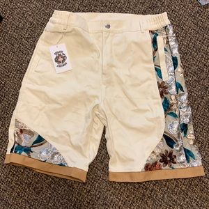 floral embroidered harajuku streetwear shorts